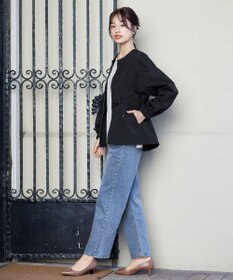 Tiaclasse 【新色追加・洗える】メモリーノーカラードロストブルゾン