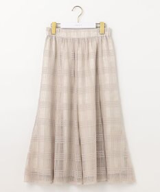 ANY SIS L レーシーチェック スカート