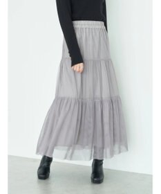 earth music&ecology ティアードチュールスカート