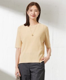 J.PRESS LADIES L 【洗える・抗菌防臭】VISCOSE STRETCH サマー ニット