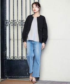 Tiaclasse 【新色追加・洗える】メモリーノーカラードロストブルゾン