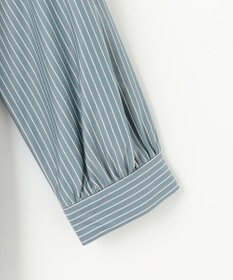 J.PRESS LADIES L ストライプジャージー ピンタック カットソー