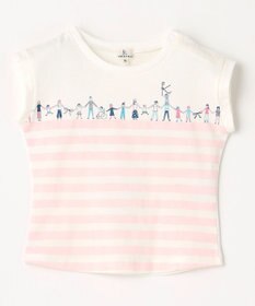 組曲 KIDS 【80-100㎝】【UVケア】グリーンバンド Tシャツ