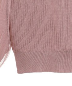 earth music&ecology マジョリカプリーツチュールニットプルオーバー