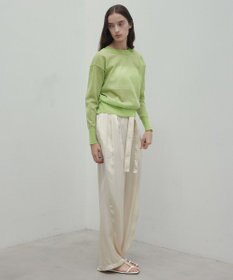 BEIGE， 【洗える・VERY 6月号掲載】PAWPAW / ウエストリボンタックワイドパンツ