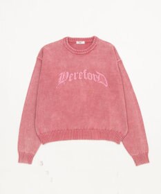 WEGO ブリーチニットグラフィックプルオーバー