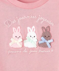 ANY KIDS 【綿100%】ひんやり フレンチスリーブ サガラ刺繡Tシャツ