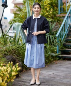 Tiaclasse 【新色追加・洗える】メモリーノーカラードロストブルゾン