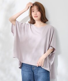 ANY ハイツイストコットンポンチョ風Tシャツ