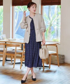 Tiaclasse 【新色追加・洗える】メモリーノーカラードロストブルゾン