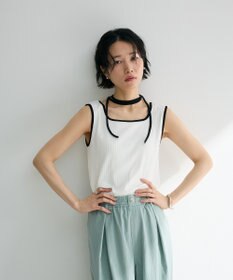 Green Parks チョーカー付きタンクトップ