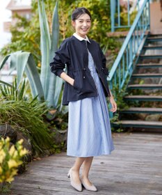 Tiaclasse 【新色追加・洗える】メモリーノーカラードロストブルゾン