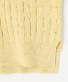 J.PRESS LADIES L 【洗える】GIZA MERCERIZE COTTON ケーブル ニット