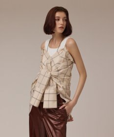 GRACE CONTINENTAL オーガン2WAYシャツ