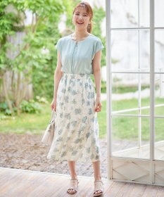 ANY SIS 【2WAY】ペイントフラワー スカート