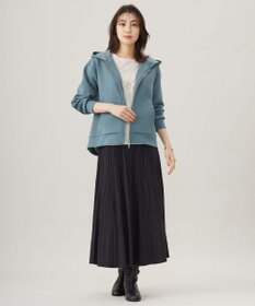 J.PRESS LADIES L ダンボール ジップアップ パーカー