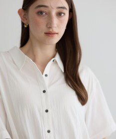 YECCA VECCA 【接触冷感】裾バルーン切替デザインヘムシャツ