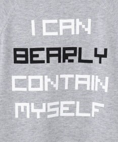 PW CIRCULUS 【MEN】【洗える】ベアスタンドモチーフ ラグランスリーブ クルーネック ニット