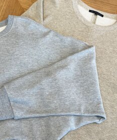 23区 【洗える】シャイニーコットンテリー ドルマン スウェット