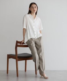 YECCA VECCA 【接触冷感】裾バルーン切替デザインヘムシャツ