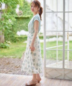 ANY SIS 【2WAY】ペイントフラワー スカート