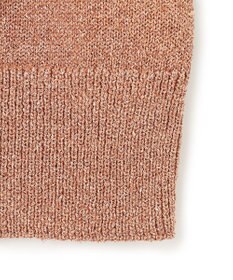 BEIGE， 【洗える】VANDA / ラメ入りクルーネック半袖カーディガン