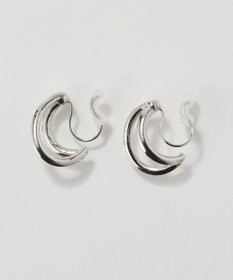 Phoebe 〈痛くないシリーズ/アレルギー対応〉ベーシックダブルフープライトフィットイヤリング　シルバー