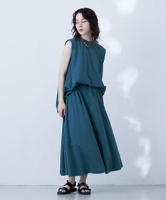 J.PRESS YORK STREET 【WOMEN】タックノースリーブ プルオーバー