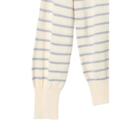 earth music&ecology レースボーダーニットプルオーバー