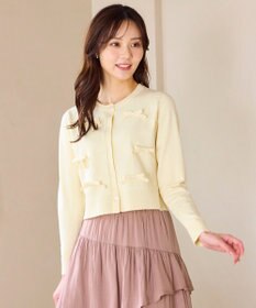 Feroux リボンディテール カーディガン アイボリー系