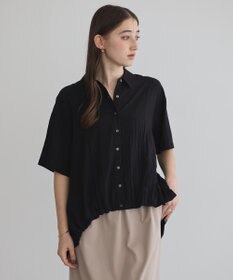 YECCA VECCA 【接触冷感】裾バルーン切替デザインヘムシャツ