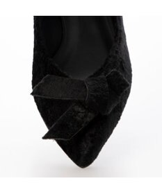 MODE ET JACOMO <carino>ベルベットリボンパンプス
