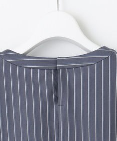 J.PRESS LADIES ストライプジャージー ピンタック カットソー