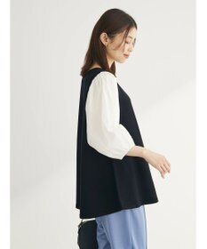 Green Parks ベスト風ドッキングニットプルオーバー