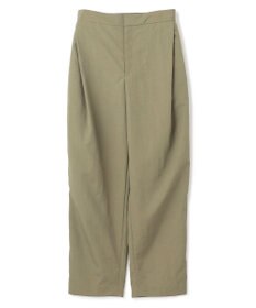 BEIGE， 【洗える】CROCUS / カービーシルエットタックパンツ