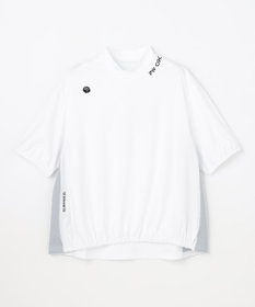 PW CIRCULUS 【WOMEN】パフスリーブメッシュコンビ モックネックT ゴルフウェア レディース