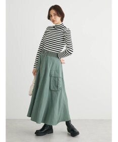 Green Parks ボーダーアソートモックネックニットプルオーバー