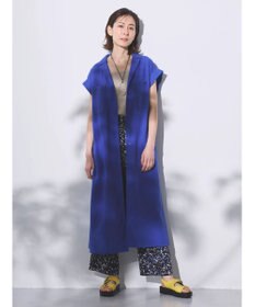 Green Parks 綿麻混開襟ワンピース