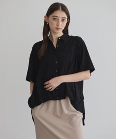 YECCA VECCA 【接触冷感】裾バルーン切替デザインヘムシャツ