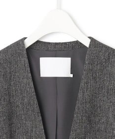 ICB ミックスヤーンツイード ノーカラージャケット