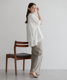 YECCA VECCA 【接触冷感】裾バルーン切替デザインヘムシャツ