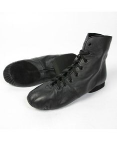 Chacott ミドルカットプリーツジャズシューズ（レザーソール）25.5、26.0ｃm