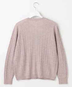 J.PRESS LADIES L 【洗える】KNIT BASIC クルーネック カーディガン