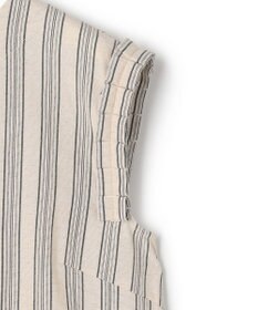 J.PRESS YORK STREET 【WOMEN】リネンストライプ ノースリーブ ワンピース