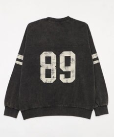 WEGO 【ユニセックス着用ITEM】ケミカルウォッシュナンバリングプルオーバー