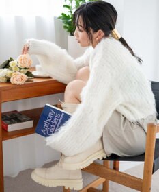 WEGO ブラッシュニットショートプルオーバー