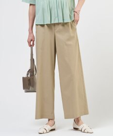 J.PRESS LADIES S 【人気素材】セルロースリネンストレッチ セミワイド パンツ