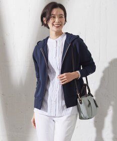 J.PRESS LADIES URAKE フーディー ジップアップ パーカー