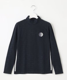 23区GOLF 【WOMEN】クラブジャガード柄 モックネックシャツ