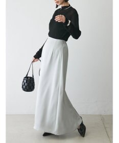 Green Parks AnriettMusee ラメ切替スリーブリブシアーニット